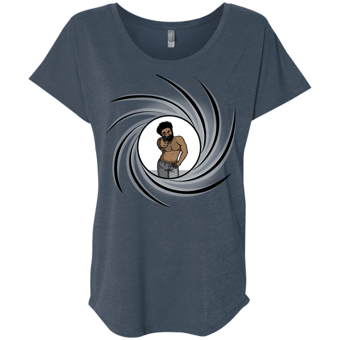 T-Shirts Indigo / X-Small Agent Gambino Triblend Dolman Sleeve