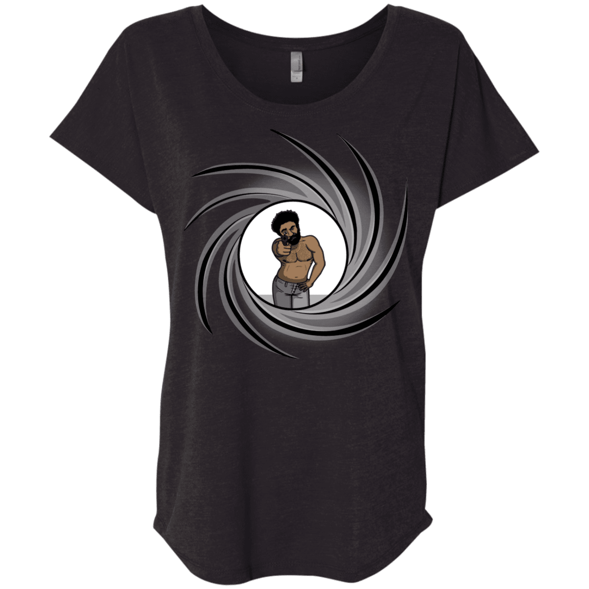 T-Shirts Vintage Black / X-Small Agent Gambino Triblend Dolman Sleeve