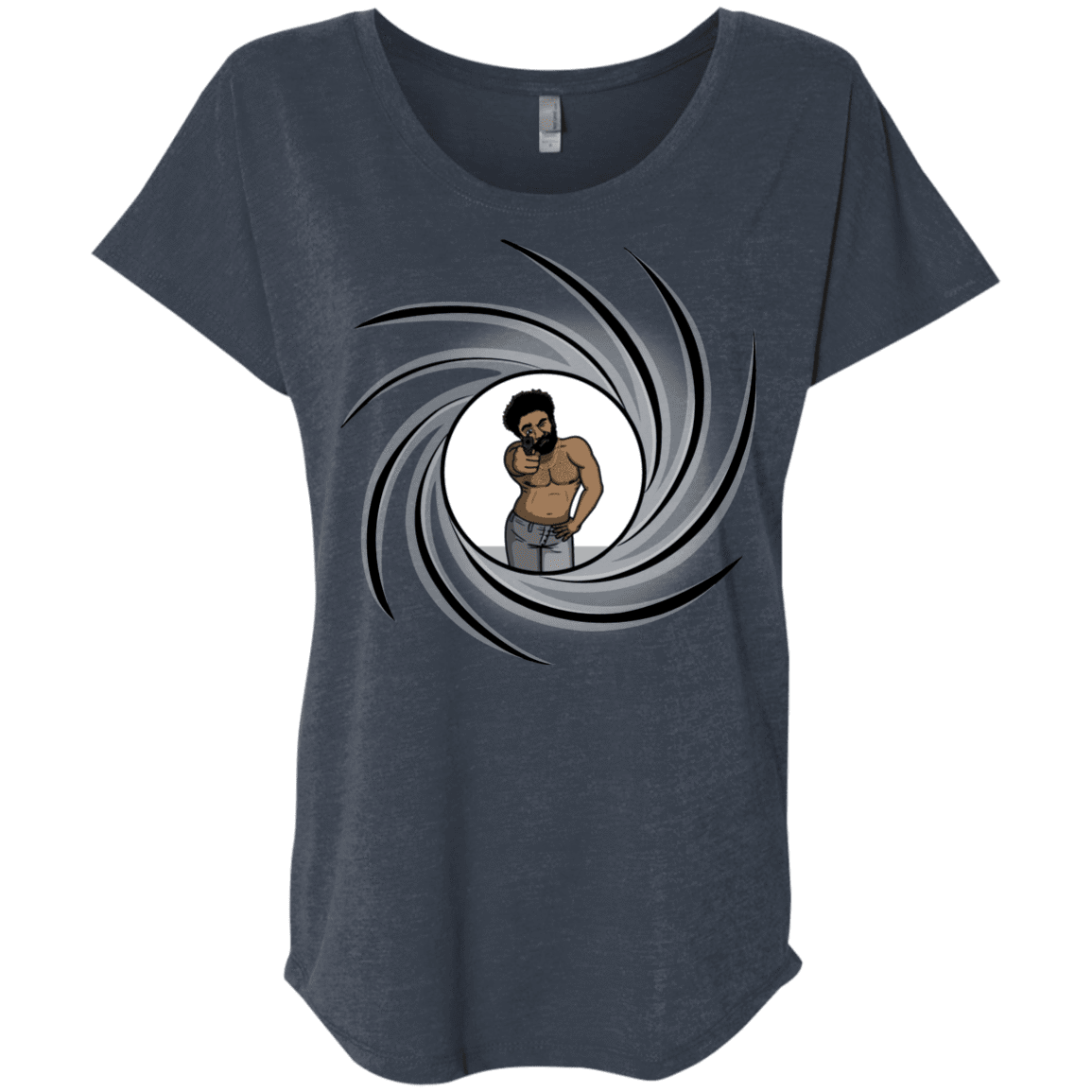 T-Shirts Vintage Navy / X-Small Agent Gambino Triblend Dolman Sleeve