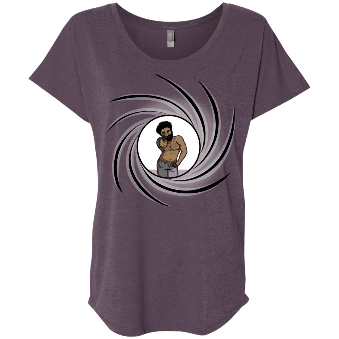 T-Shirts Vintage Purple / X-Small Agent Gambino Triblend Dolman Sleeve