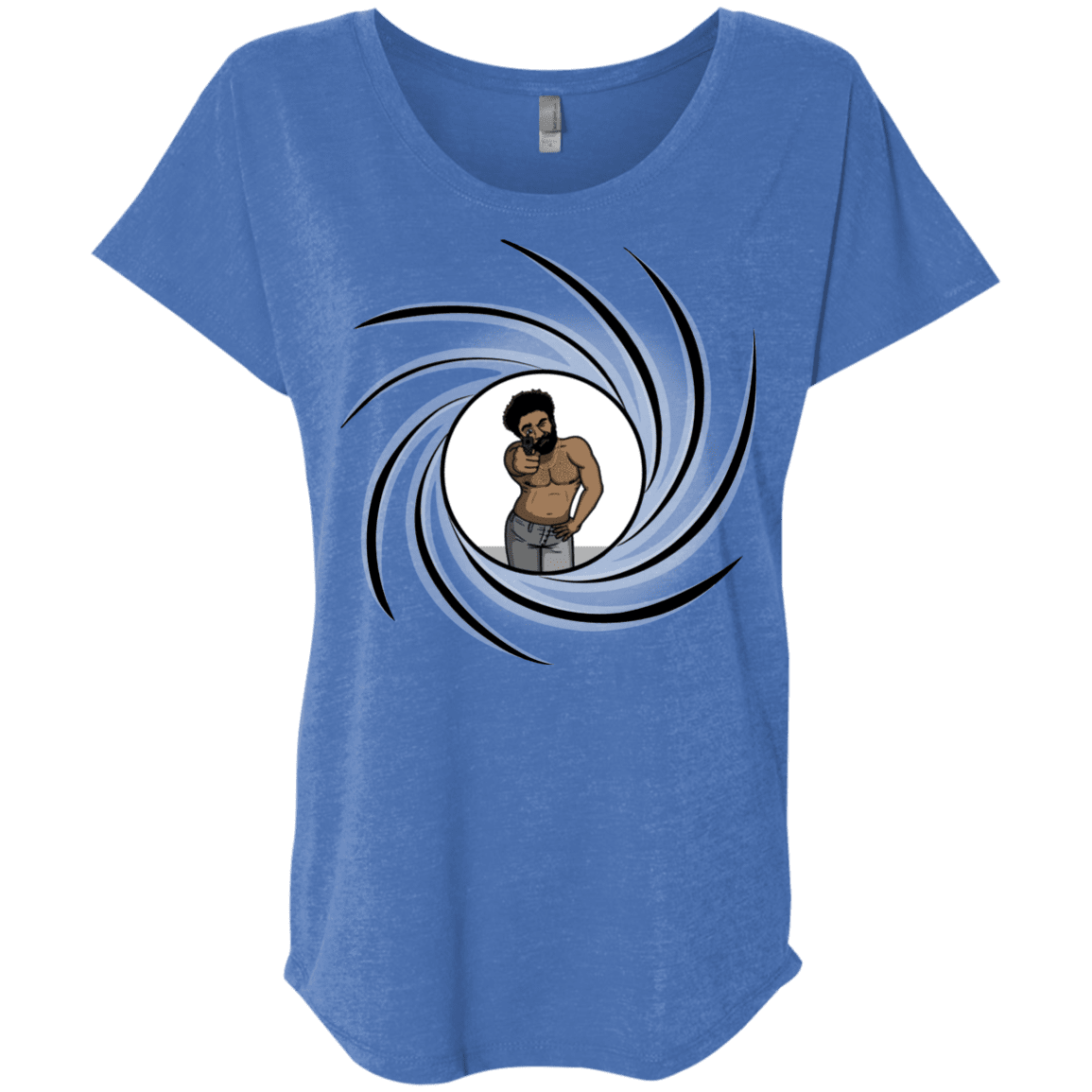 T-Shirts Vintage Royal / X-Small Agent Gambino Triblend Dolman Sleeve