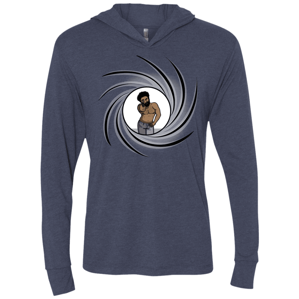 T-Shirts Vintage Navy / X-Small Agent Gambino Triblend Long Sleeve Hoodie Tee