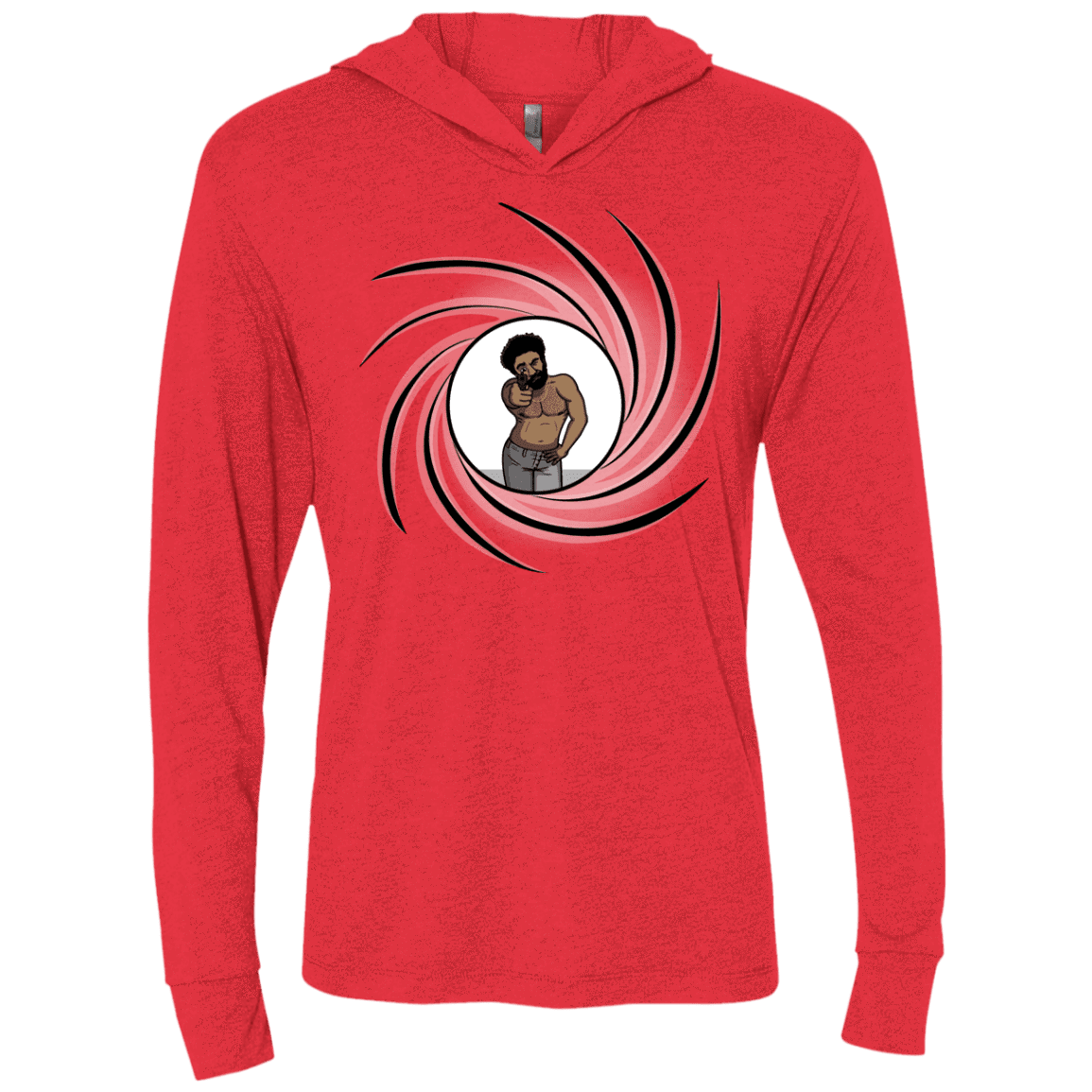 T-Shirts Vintage Red / X-Small Agent Gambino Triblend Long Sleeve Hoodie Tee