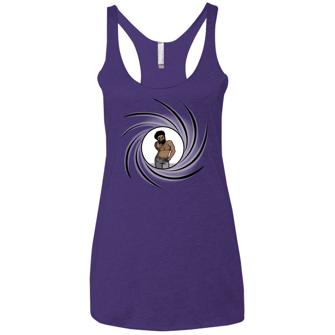 T-Shirts Purple Rush / X-Small Agent Gambino Women's Triblend Racerback Tank