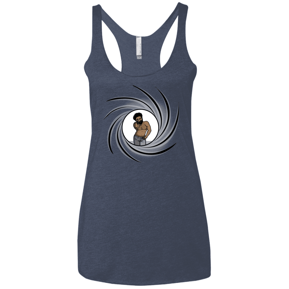 T-Shirts Vintage Navy / X-Small Agent Gambino Women's Triblend Racerback Tank
