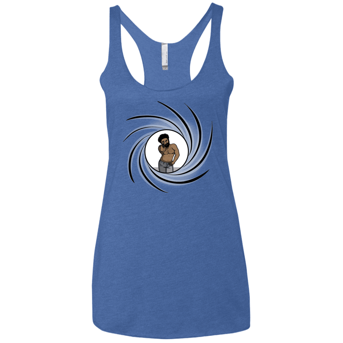 T-Shirts Vintage Royal / X-Small Agent Gambino Women's Triblend Racerback Tank
