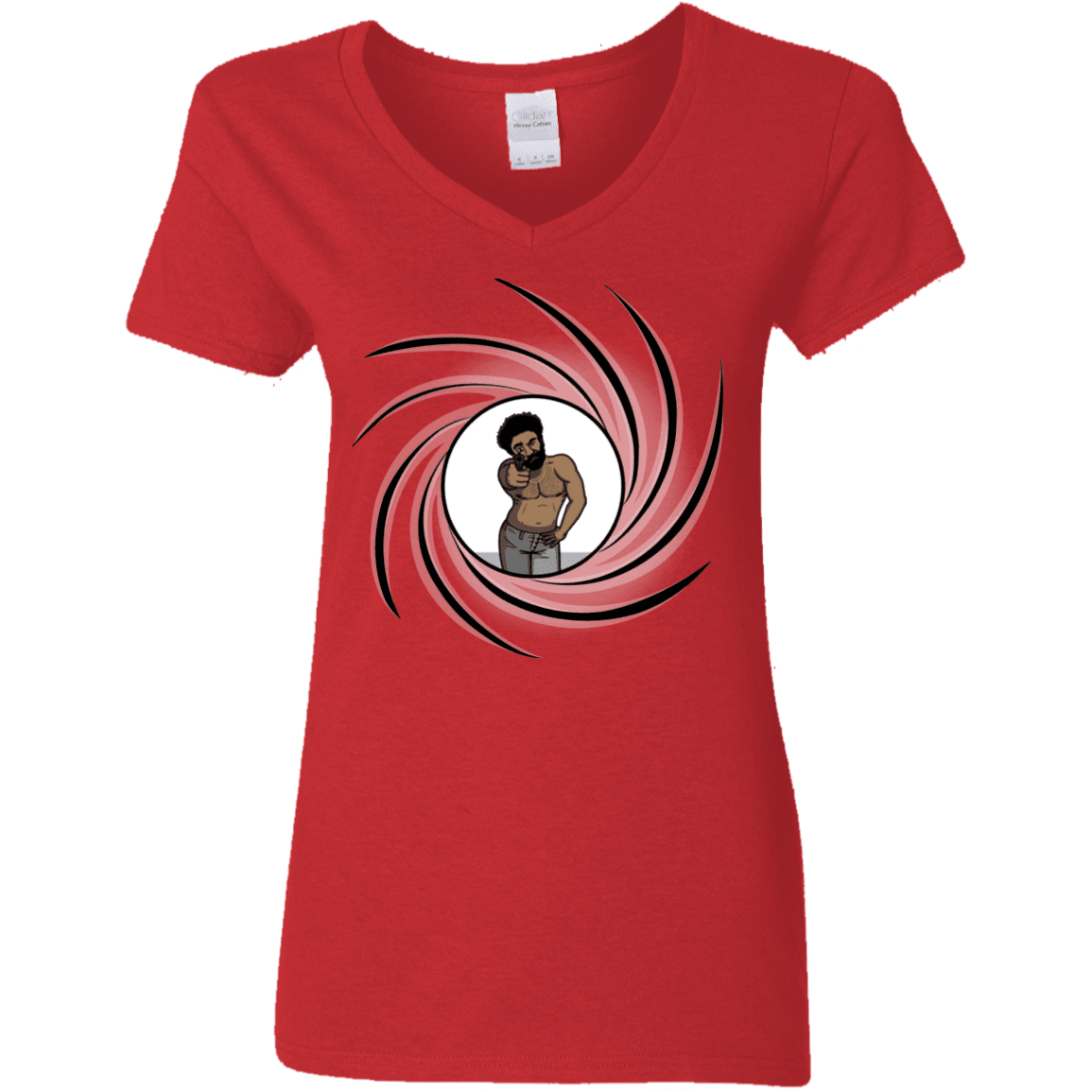 T-Shirts Red / S Agent Gambino Women's V-Neck T-Shirt