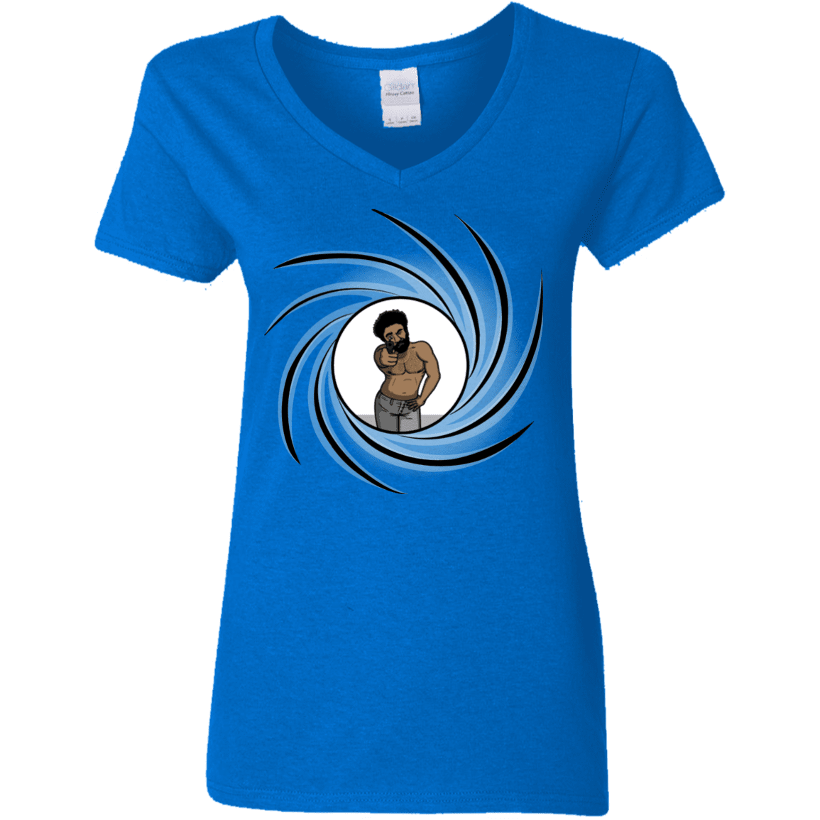 T-Shirts Royal / S Agent Gambino Women's V-Neck T-Shirt