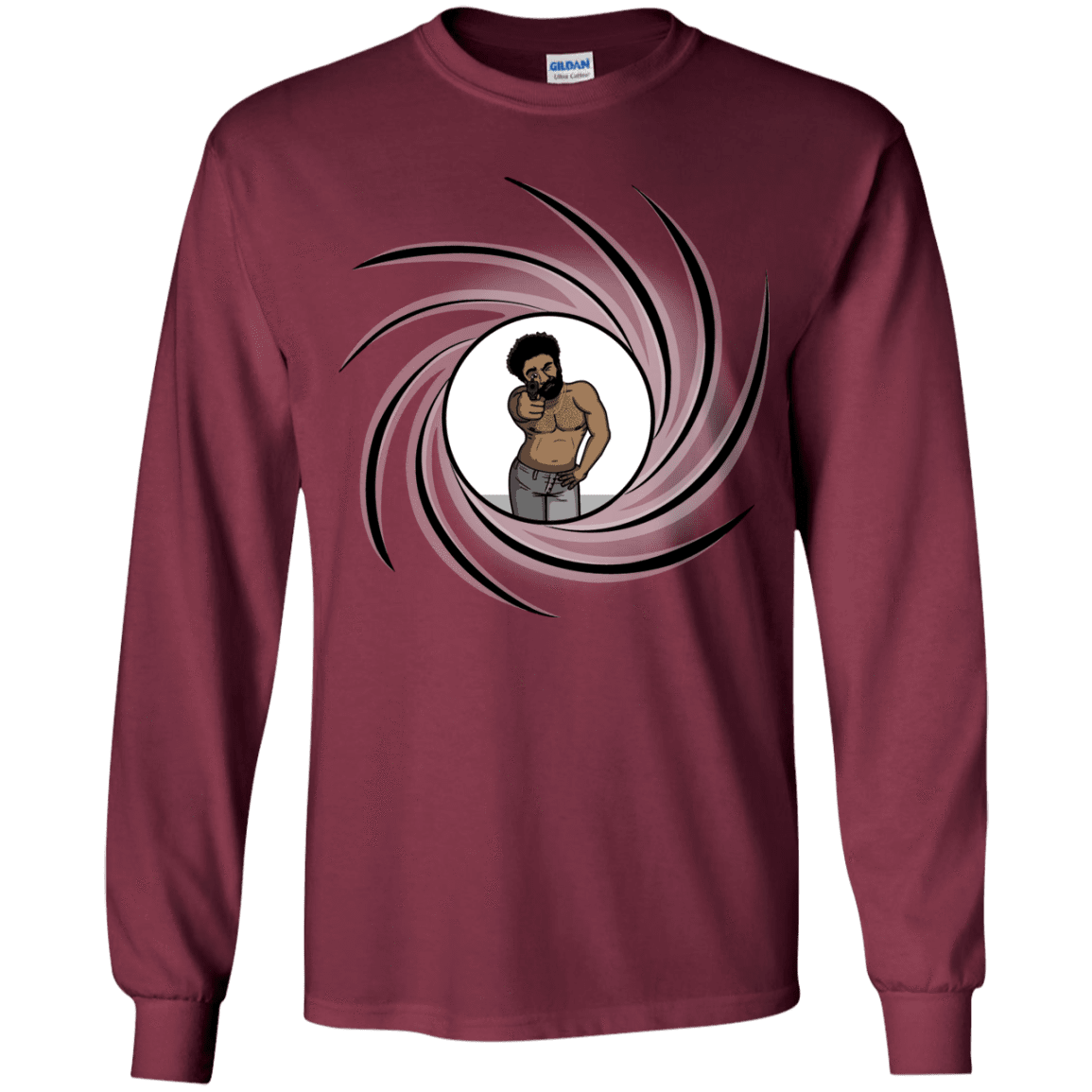 T-Shirts Maroon / YS Agent Gambino Youth Long Sleeve T-Shirt