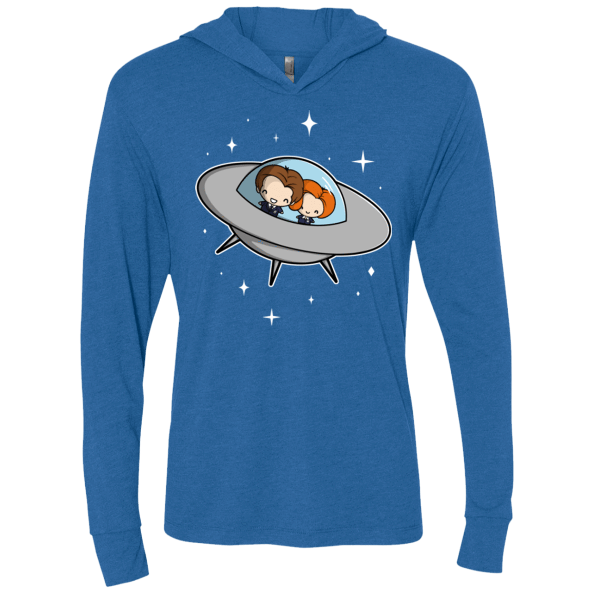 T-Shirts Vintage Royal / X-Small Agents in Space Triblend Long Sleeve Hoodie Tee