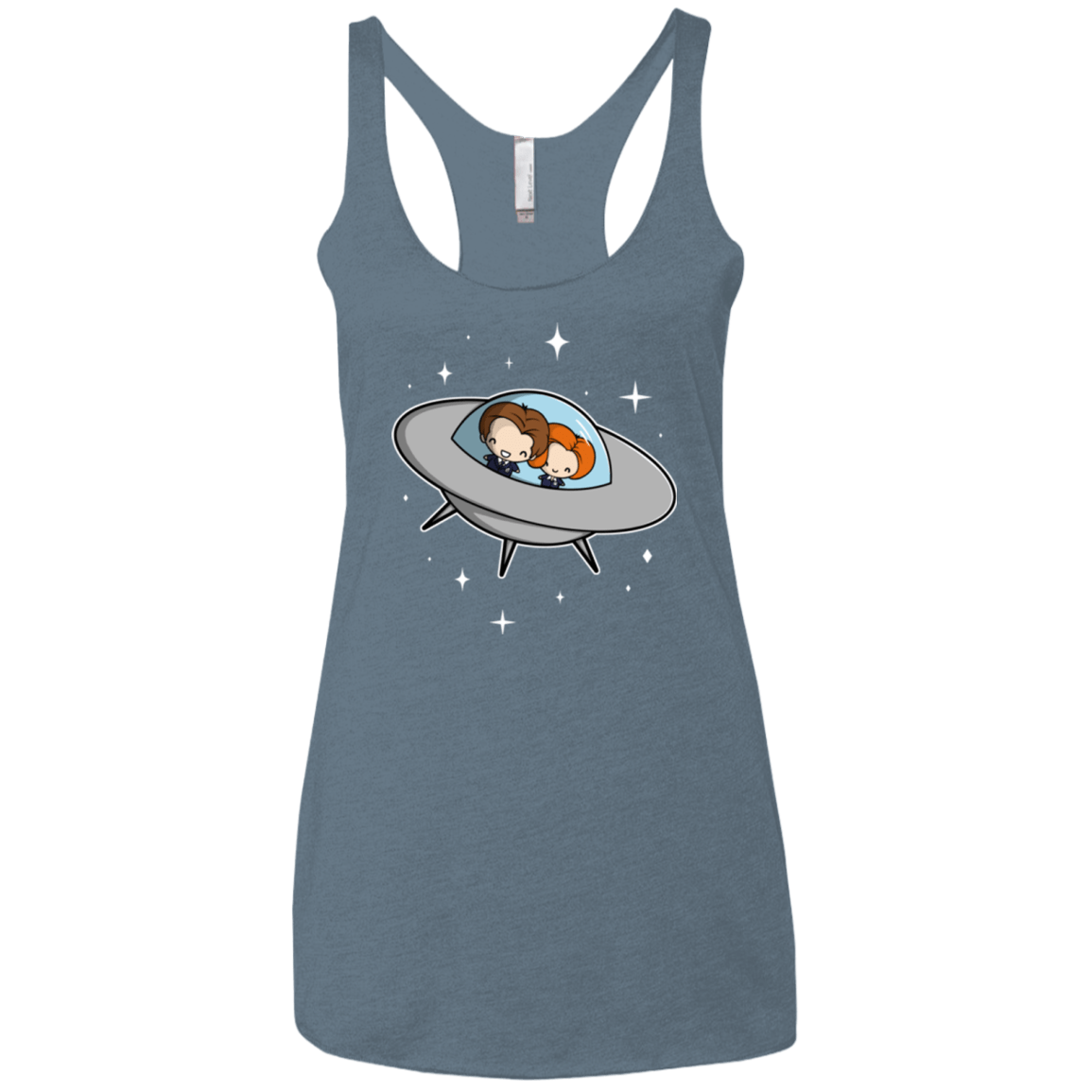 T-Shirts Indigo / X-Small Agents in Space Women's Triblend Racerback Tank