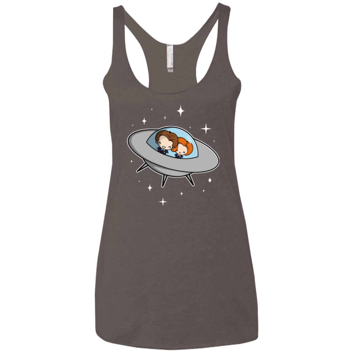 T-Shirts Macchiato / X-Small Agents in Space Women's Triblend Racerback Tank