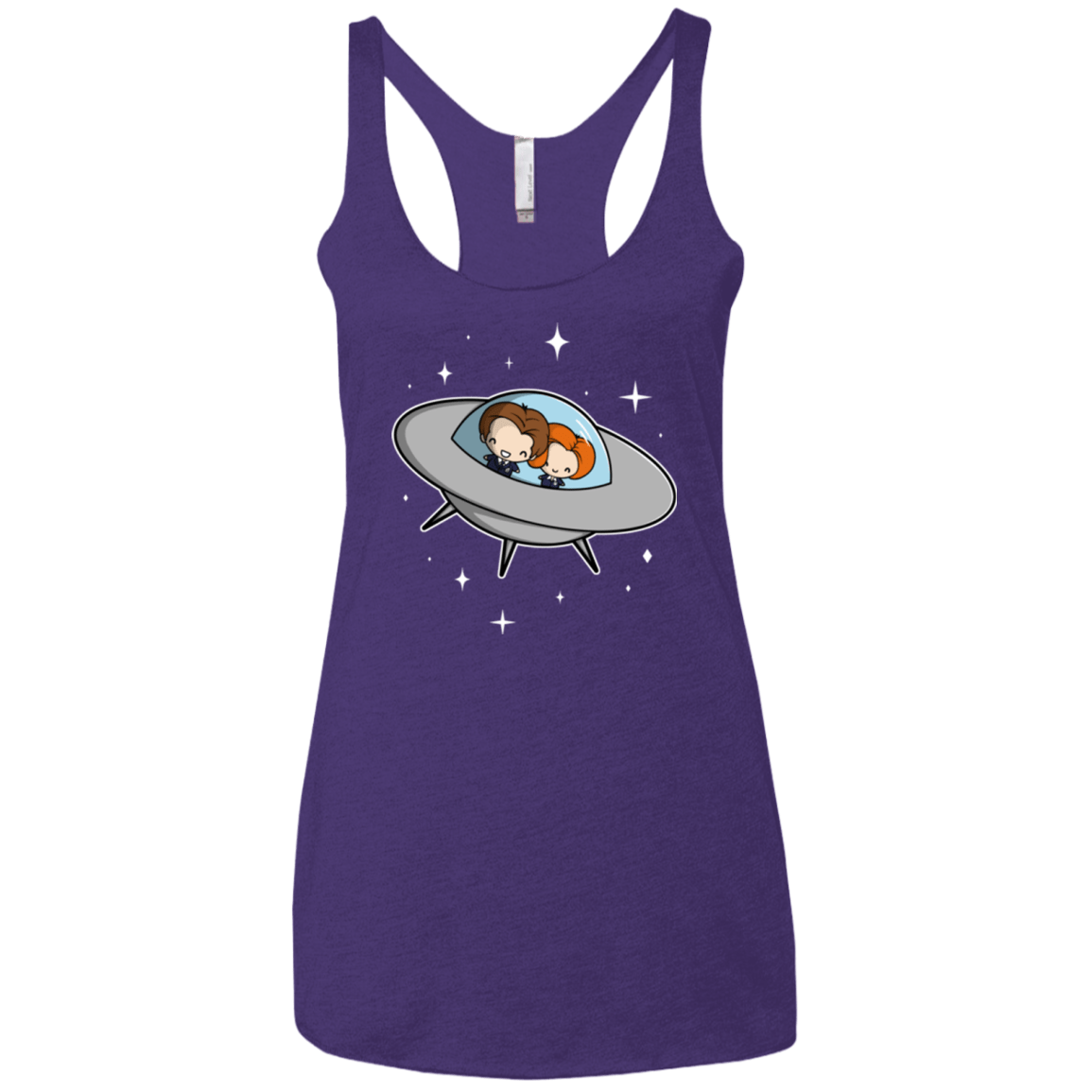 T-Shirts Purple / X-Small Agents in Space Women's Triblend Racerback Tank