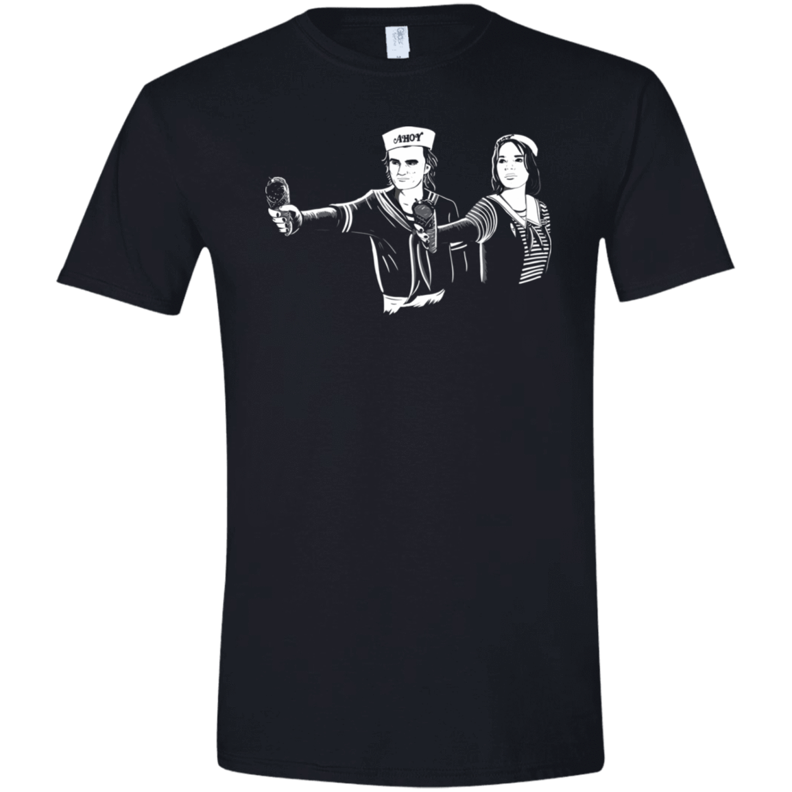 T-Shirts Black / X-Small Ahoy Fiction Men's Semi-Fitted Softstyle