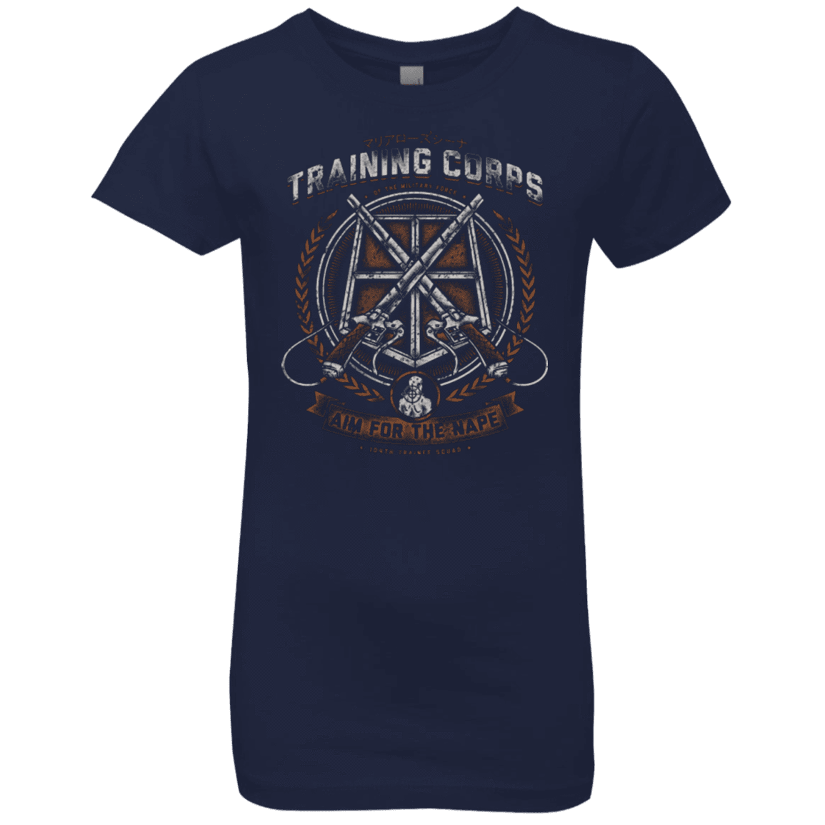 T-Shirts Midnight Navy / YXS Aim for the Nape Girls Premium T-Shirt