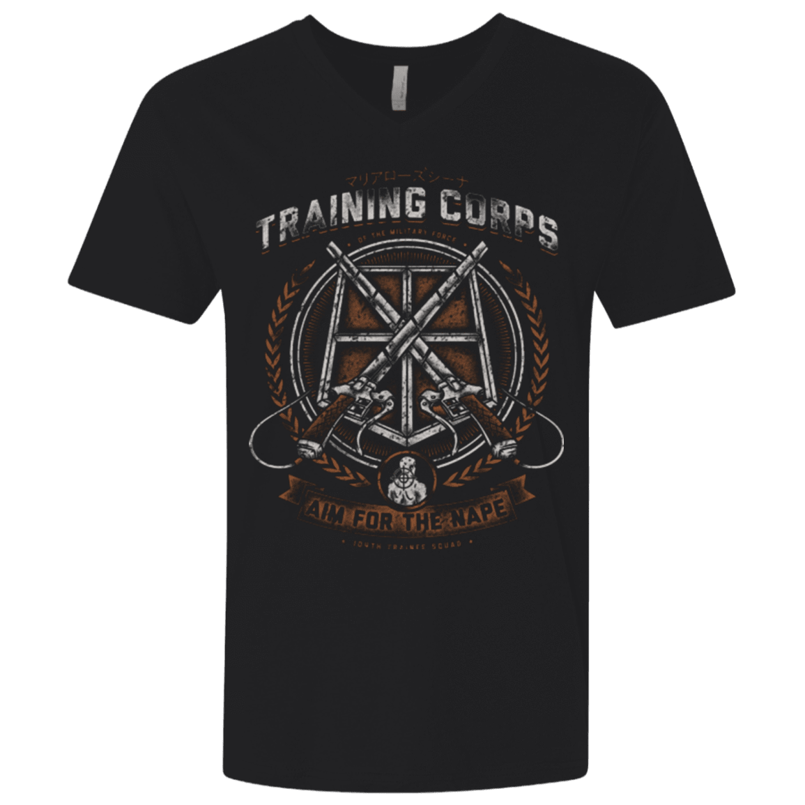 T-Shirts Black / X-Small Aim for the Nape Men's Premium V-Neck