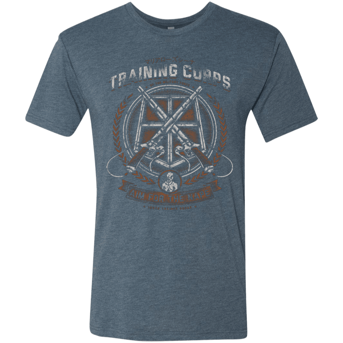 T-Shirts Indigo / Small Aim for the Nape Men's Triblend T-Shirt