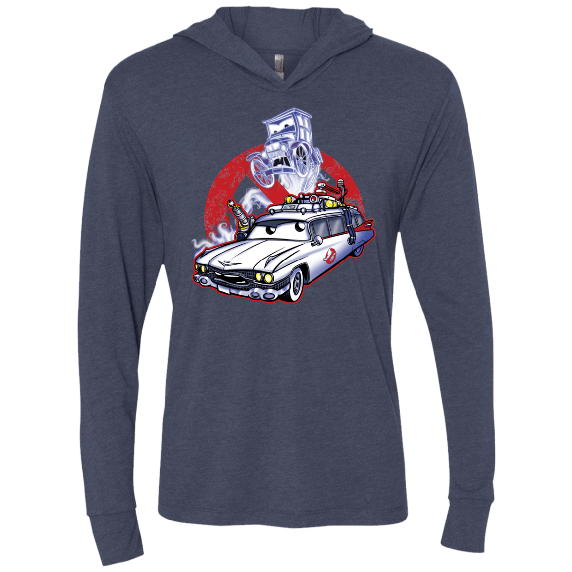 T-Shirts Vintage Navy / X-Small Aint Afraid Triblend Long Sleeve Hoodie Tee