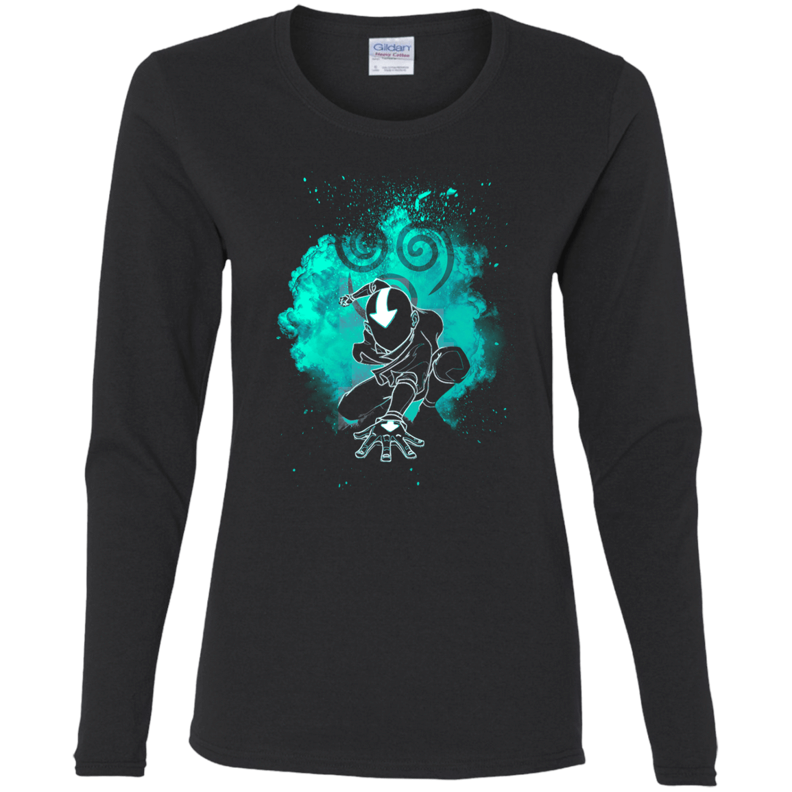 T-Shirts Black / S Air Bender Soul Women's Long Sleeve T-Shirt