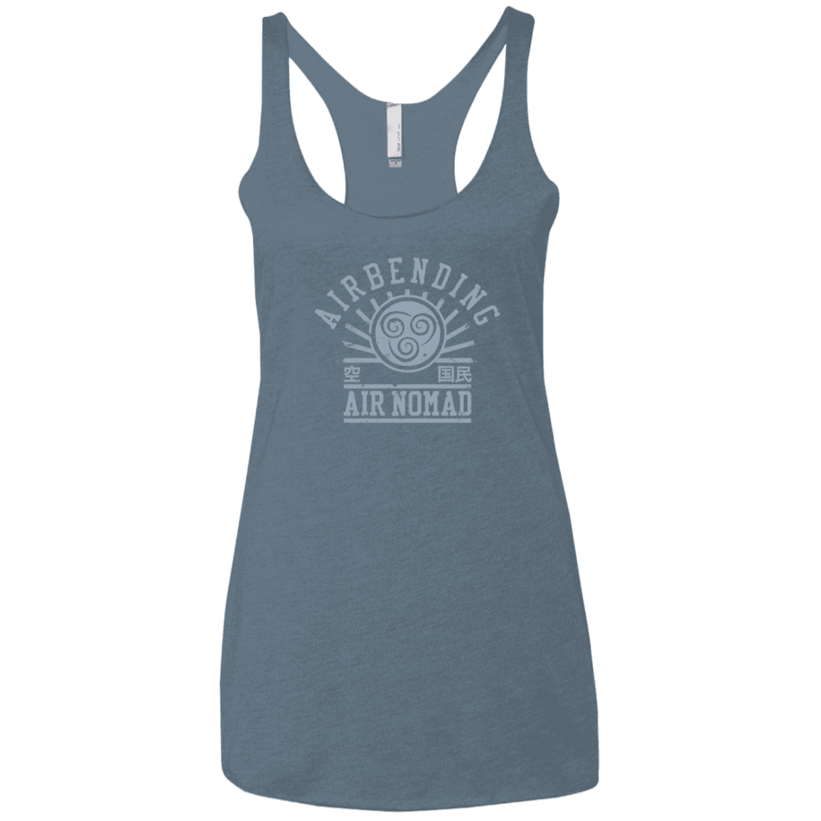 T-Shirts Indigo / X-Small air bending v2 Women's Triblend Racerback Tank
