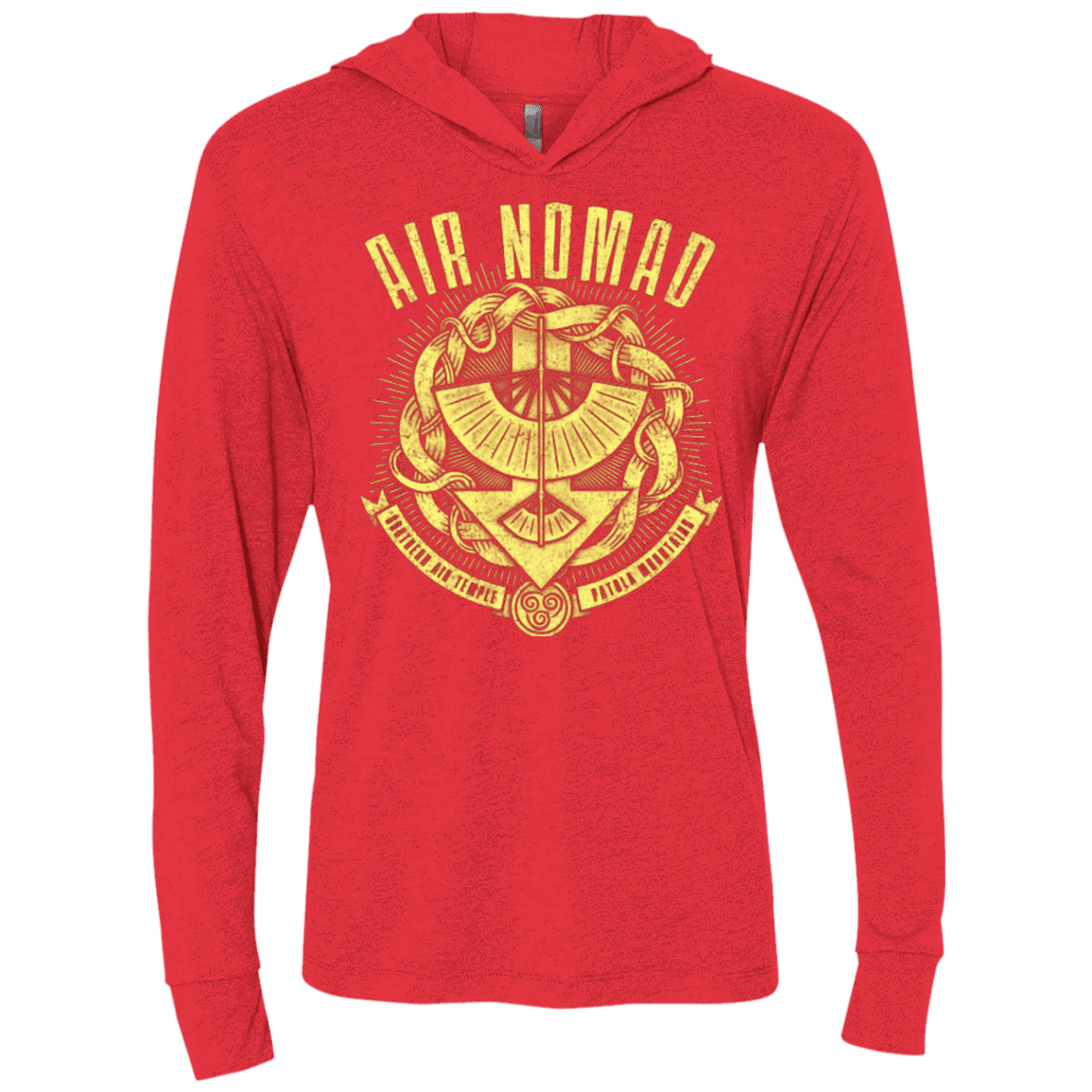 T-Shirts Vintage Red / X-Small Air is Peaceful Triblend Long Sleeve Hoodie Tee