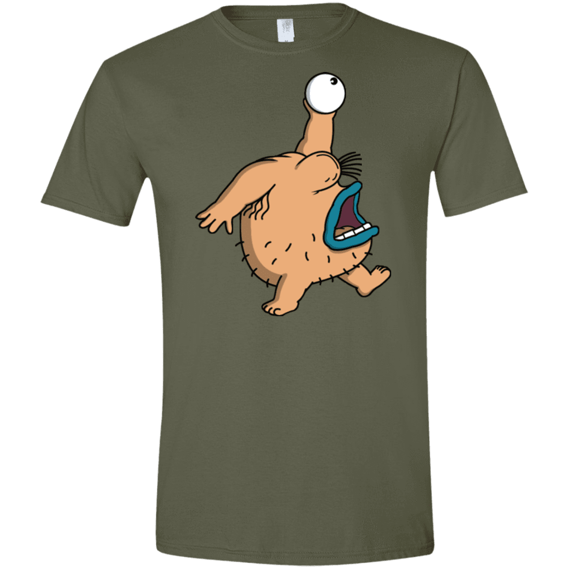 T-Shirts Military Green / S Air Krumm Men's Semi-Fitted Softstyle