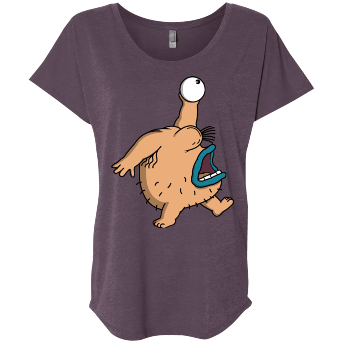 T-Shirts Vintage Purple / X-Small Air Krumm Triblend Dolman Sleeve