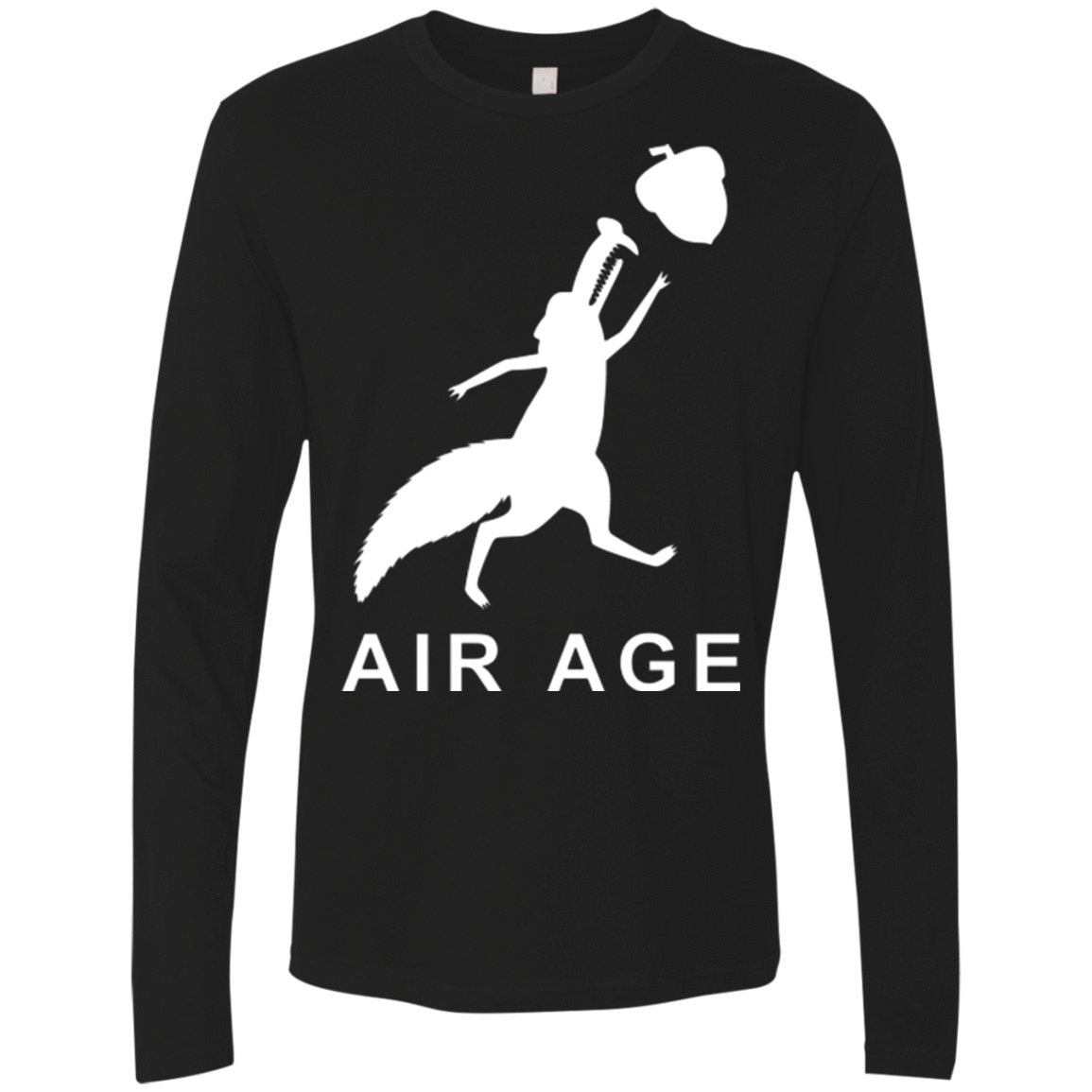 T-Shirts Black / Small Air Nut Men's Premium Long Sleeve