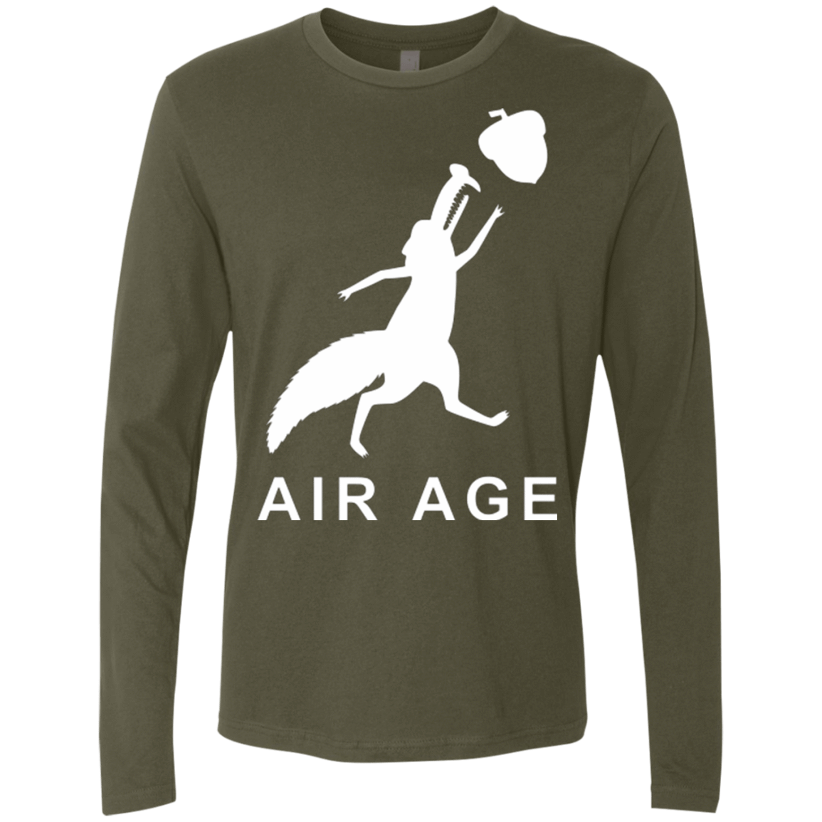 T-Shirts Military Green / Small Air Nut Men's Premium Long Sleeve