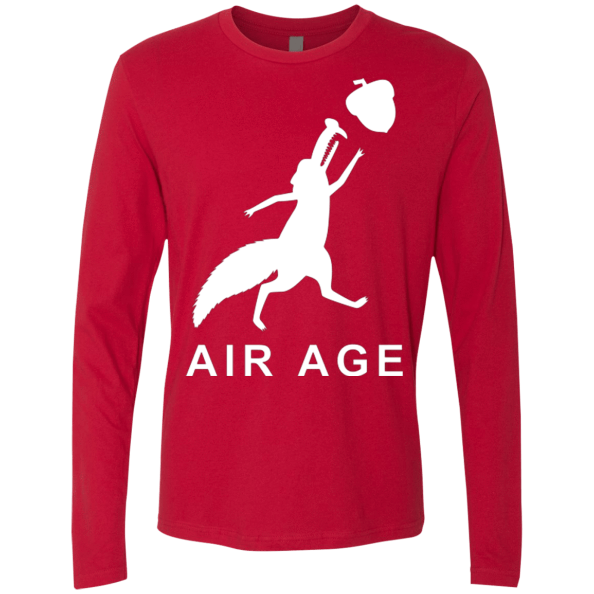 T-Shirts Red / Small Air Nut Men's Premium Long Sleeve