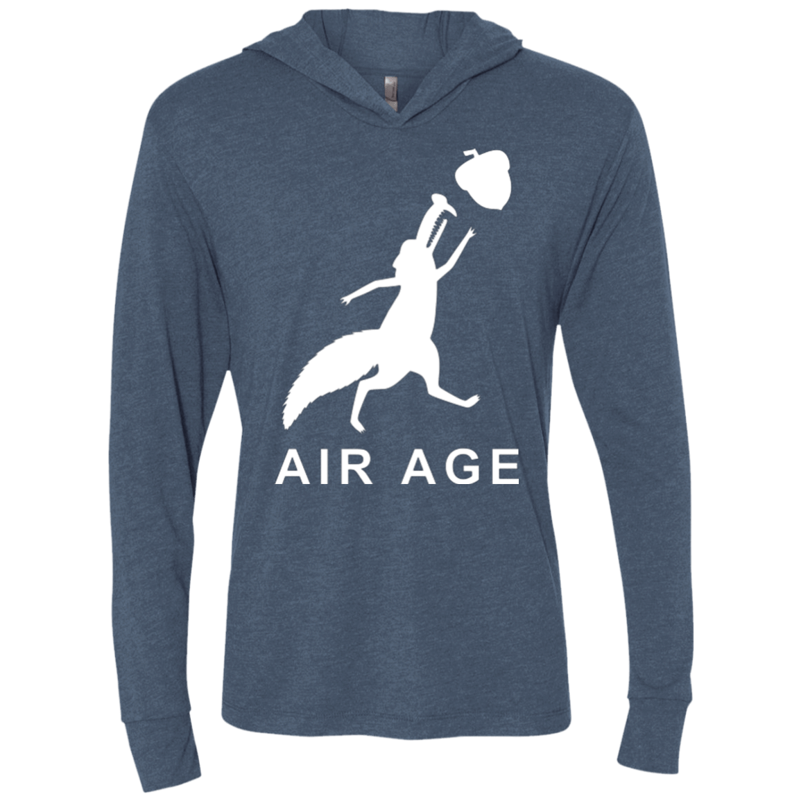 T-Shirts Indigo / X-Small Air Nut Triblend Long Sleeve Hoodie Tee