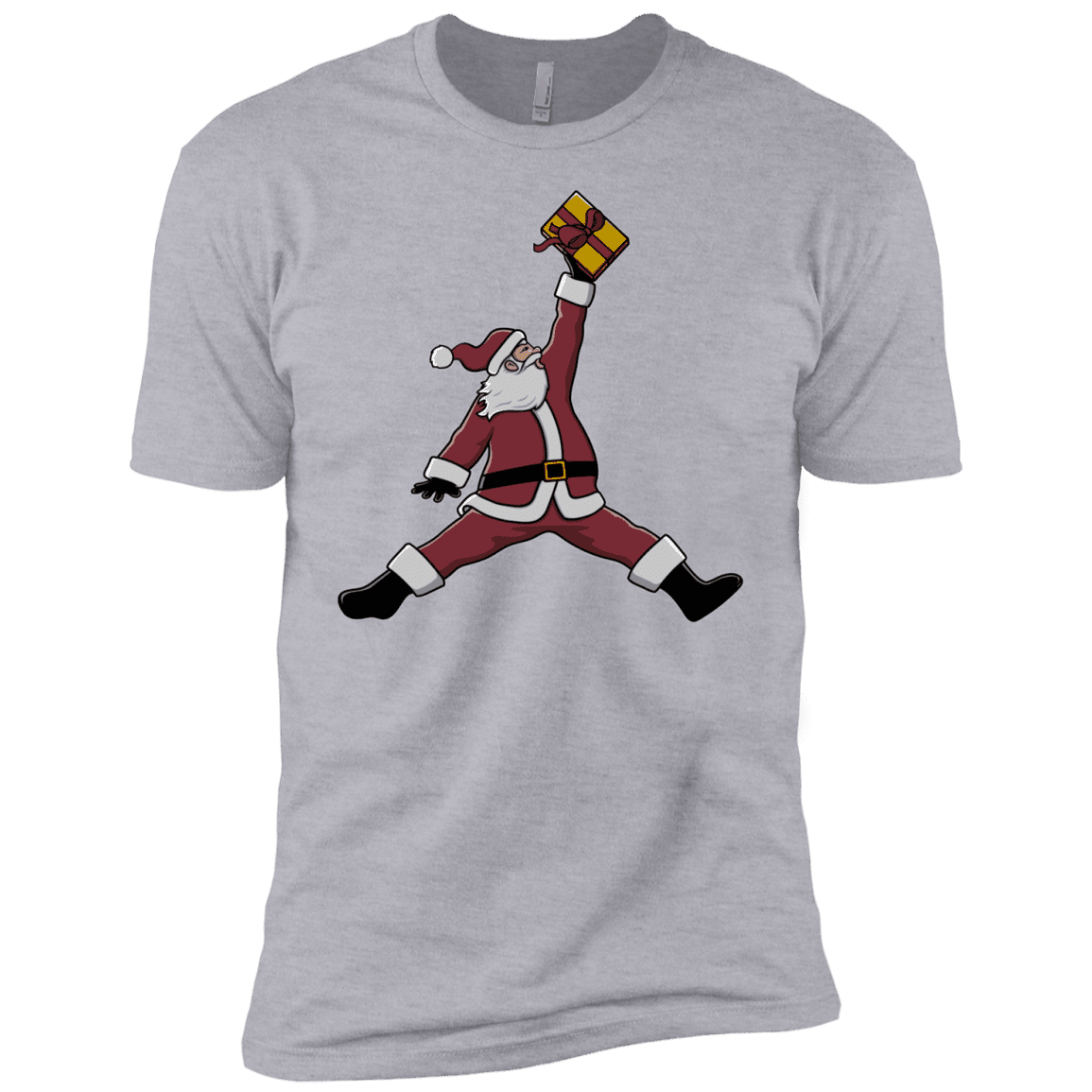T-Shirts Heather Grey / YXS Air Santa Boys Premium T-Shirt