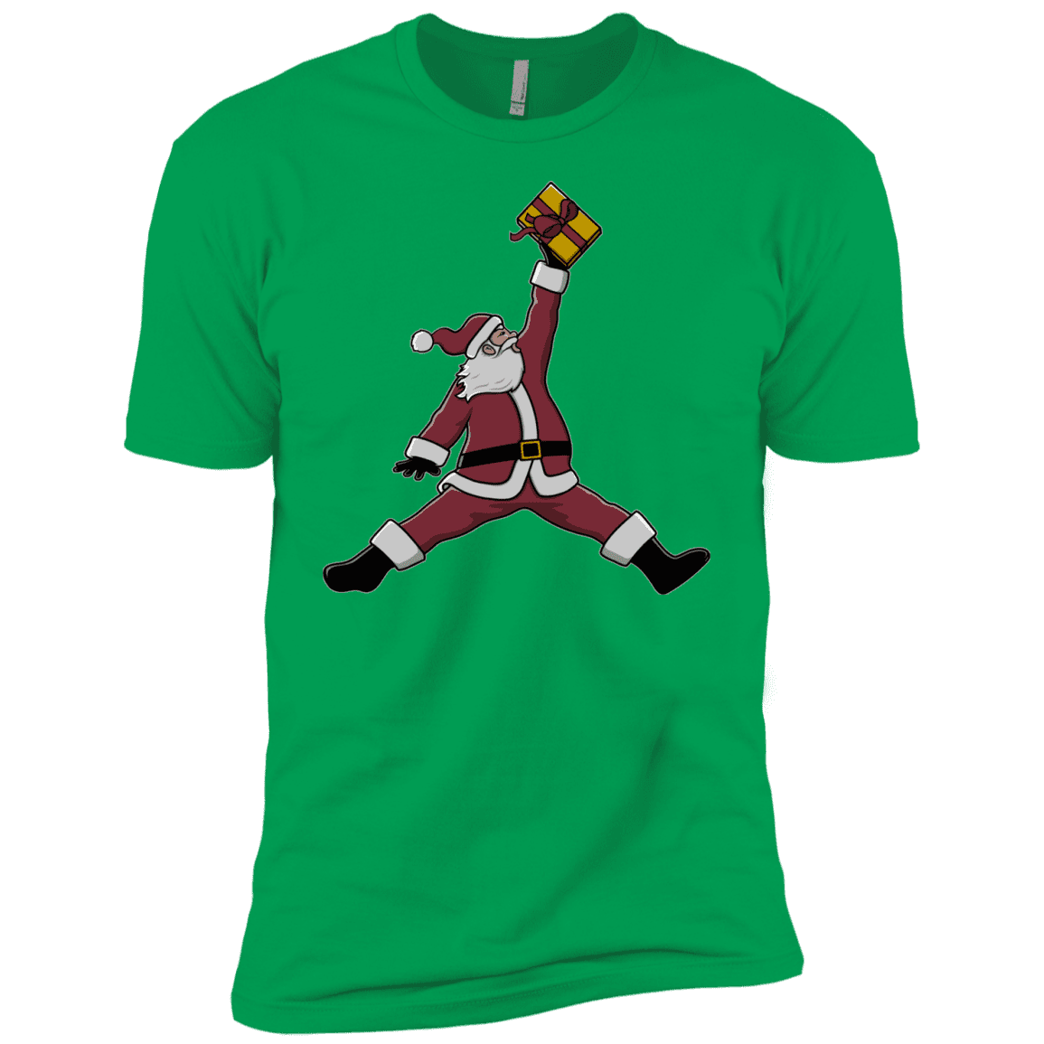 T-Shirts Kelly Green / YXS Air Santa Boys Premium T-Shirt