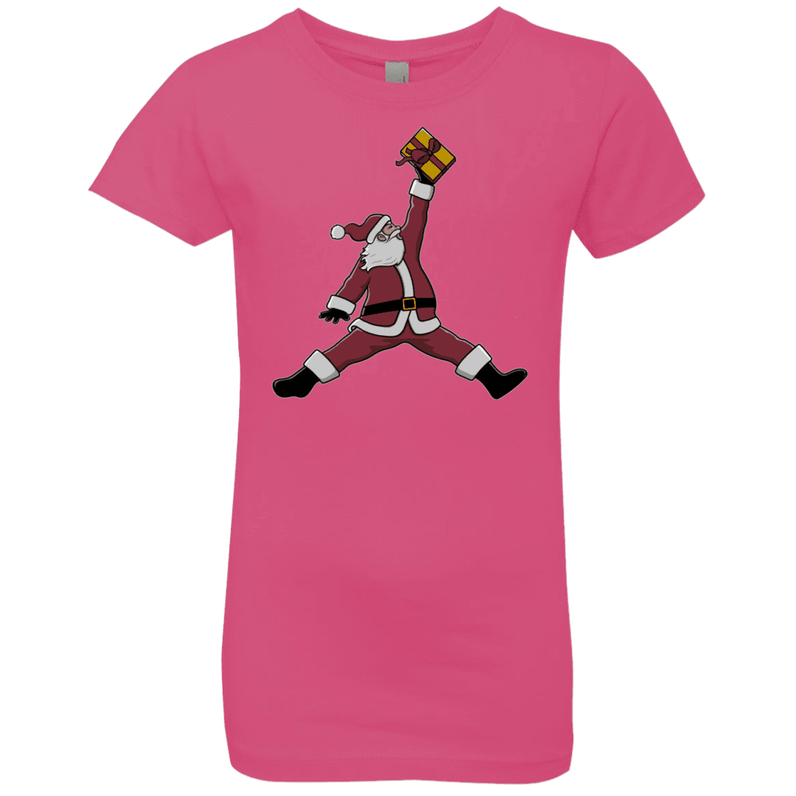 T-Shirts Hot Pink / YXS Air Santa Girls Premium T-Shirt