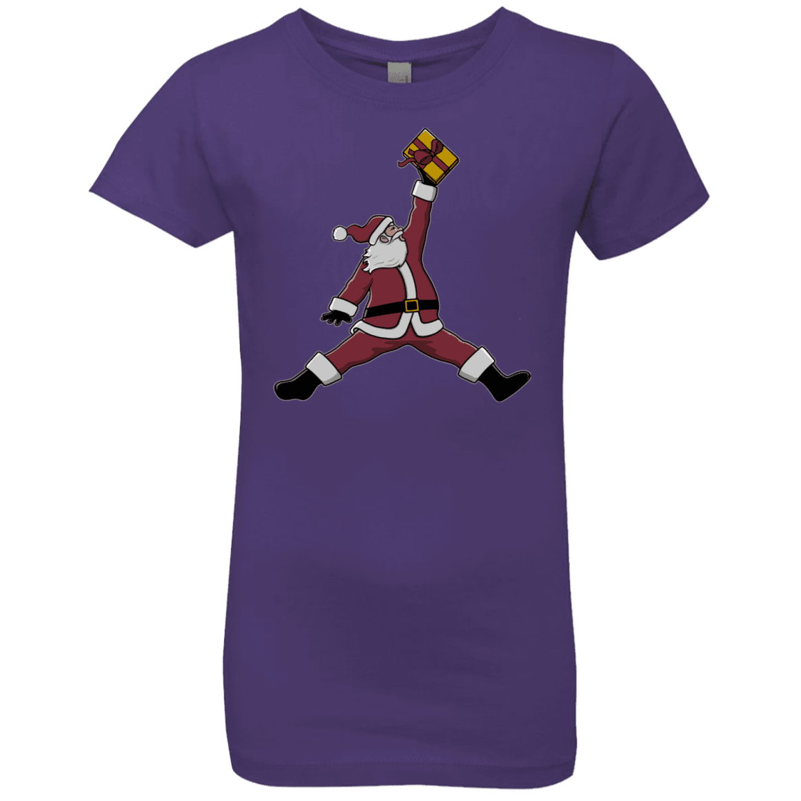 T-Shirts Purple Rush / YXS Air Santa Girls Premium T-Shirt