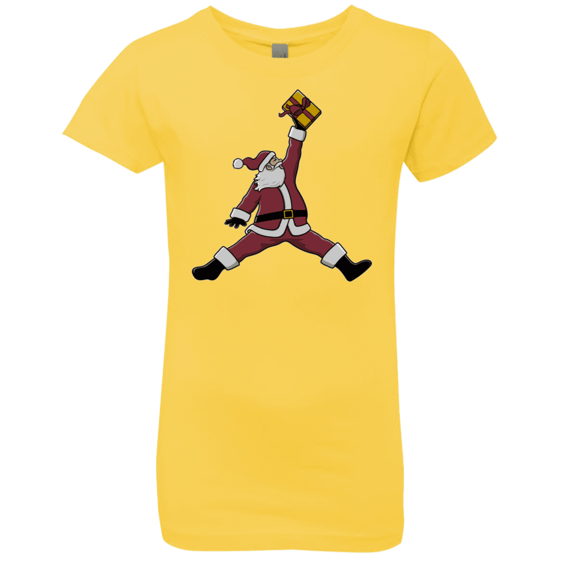 T-Shirts Vibrant Yellow / YXS Air Santa Girls Premium T-Shirt