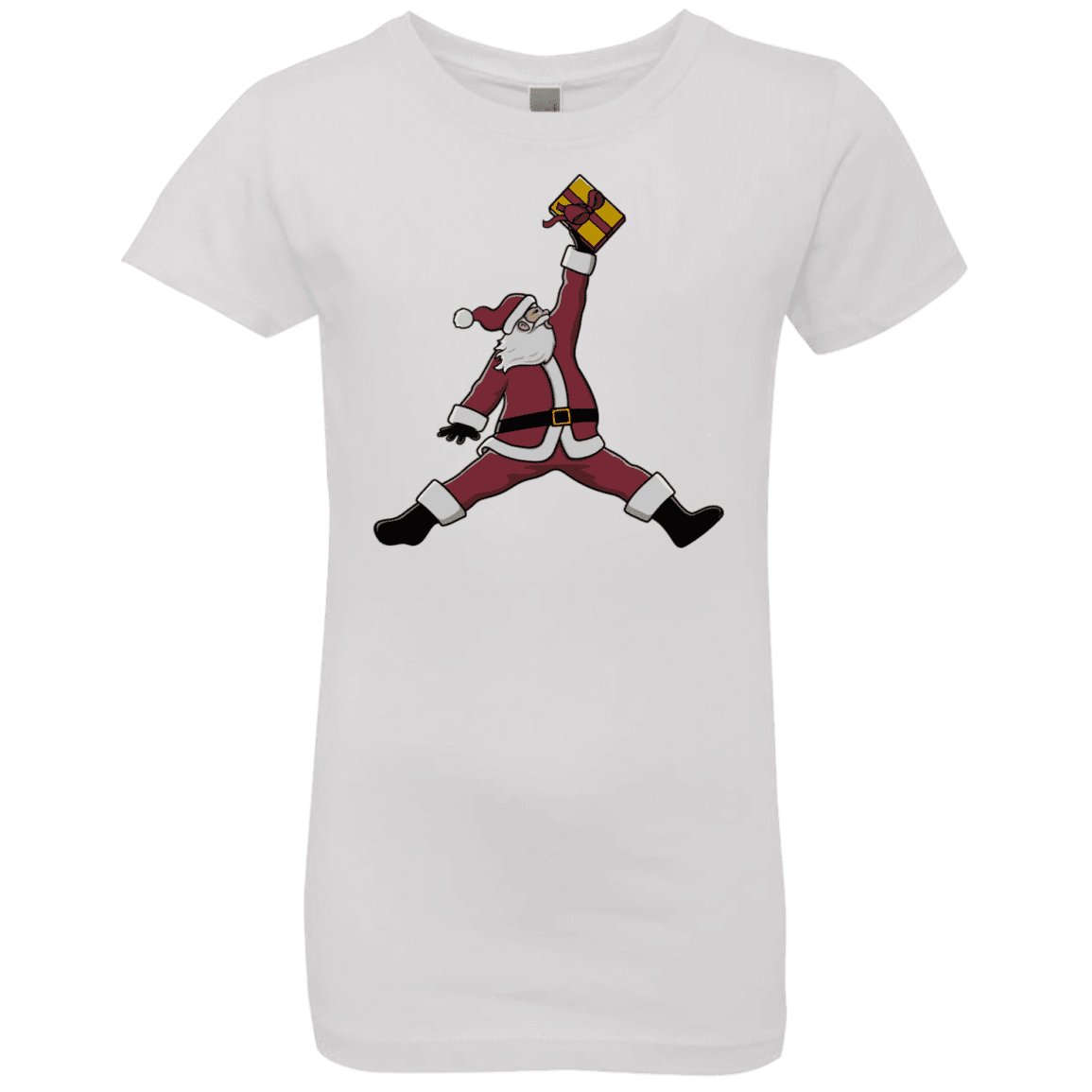 T-Shirts White / YXS Air Santa Girls Premium T-Shirt