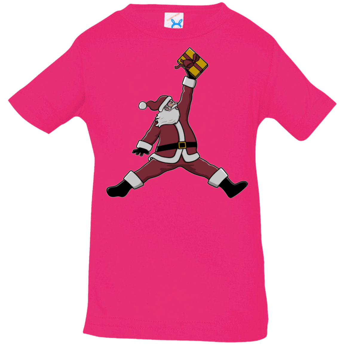 T-Shirts Hot Pink / 6 Months Air Santa Infant Premium T-Shirt