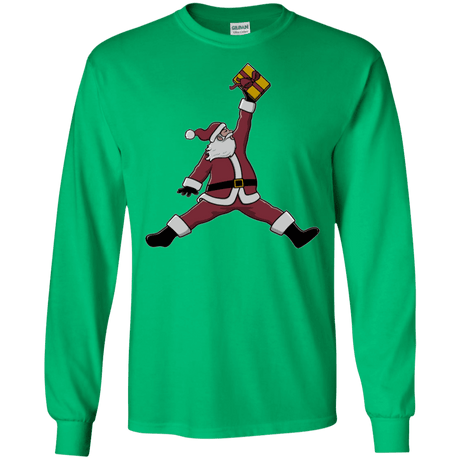 T-Shirts Irish Green / S Air Santa Men's Long Sleeve T-Shirt