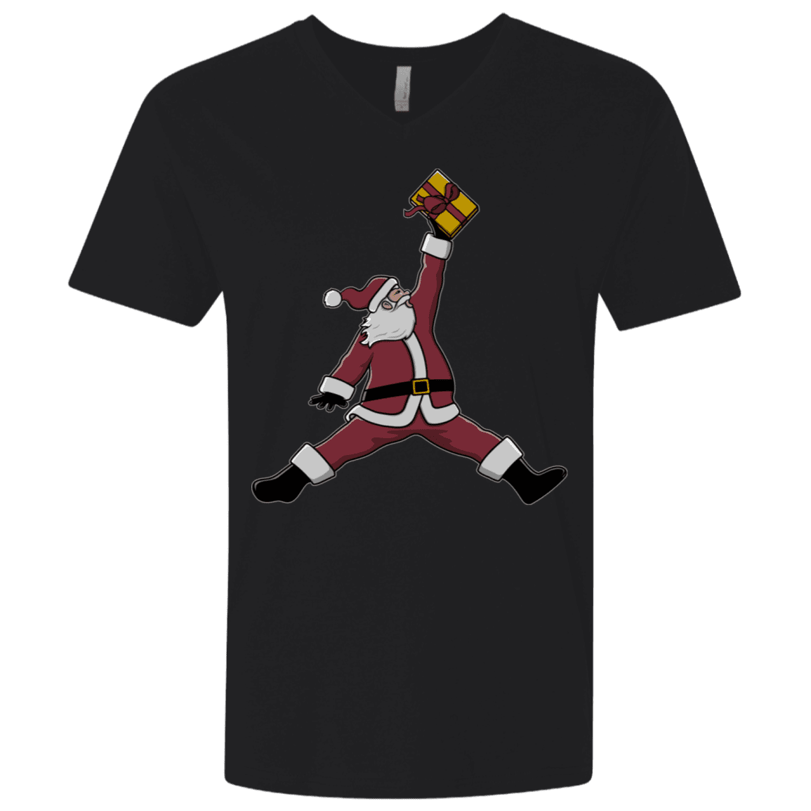 T-Shirts Black / X-Small Air Santa Men's Premium V-Neck