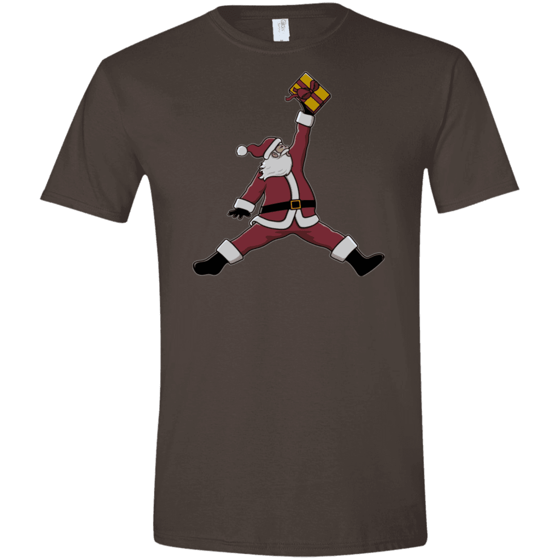 T-Shirts Dark Chocolate / S Air Santa Men's Semi-Fitted Softstyle