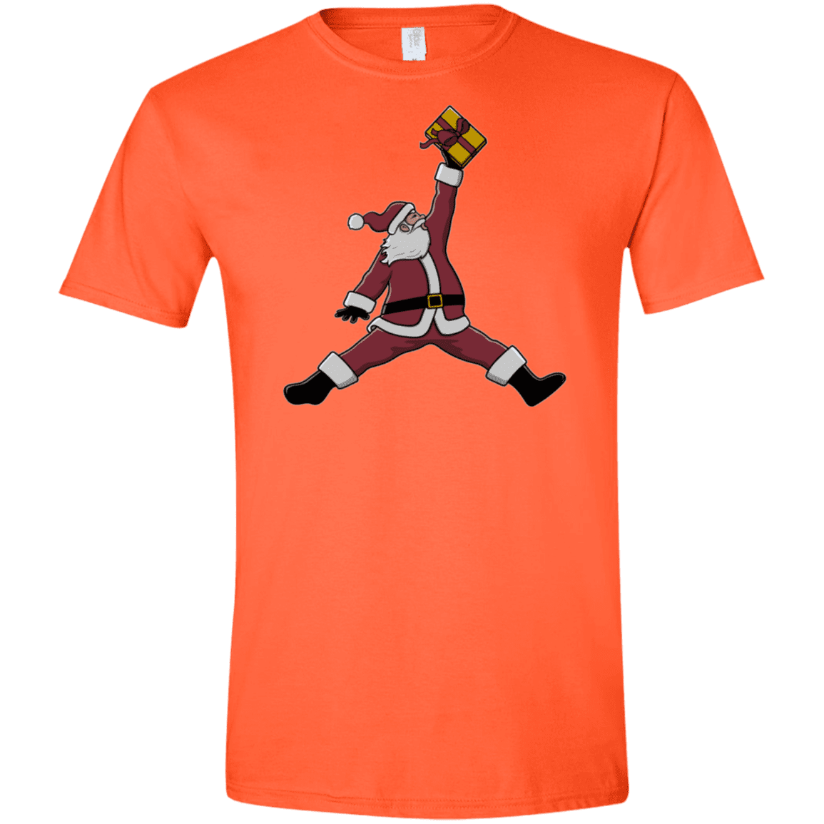 T-Shirts Orange / S Air Santa Men's Semi-Fitted Softstyle