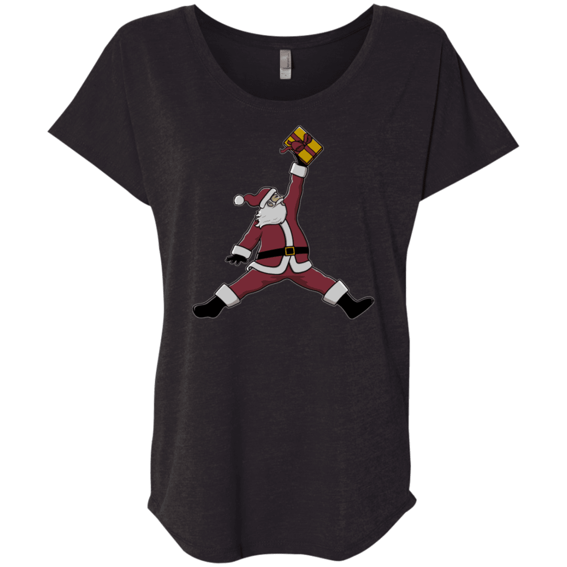 T-Shirts Vintage Black / X-Small Air Santa Triblend Dolman Sleeve