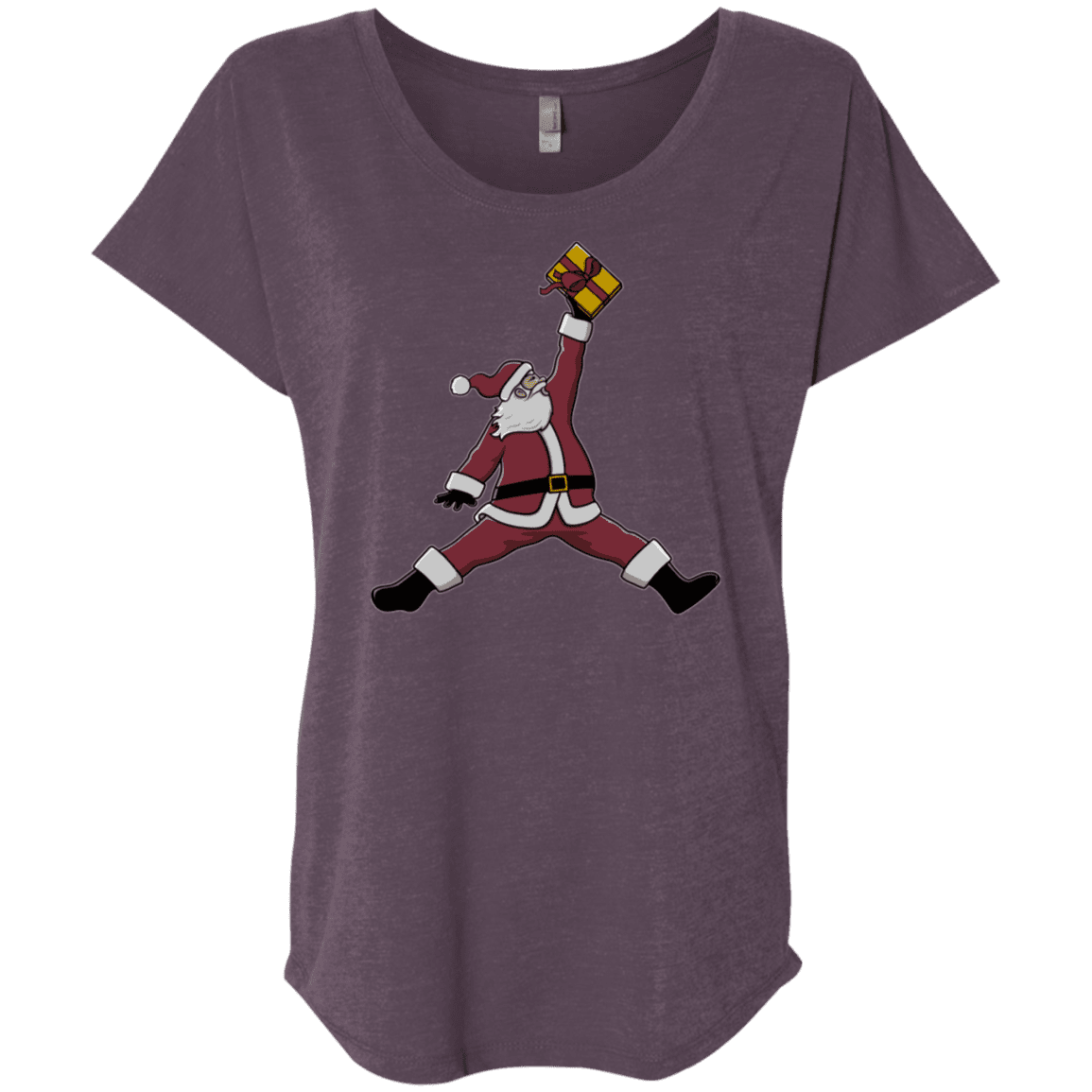 T-Shirts Vintage Purple / X-Small Air Santa Triblend Dolman Sleeve