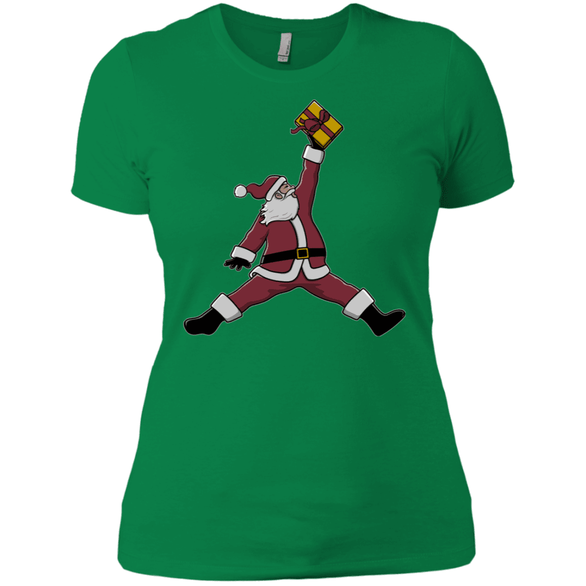 T-Shirts Kelly Green / X-Small Air Santa Women's Premium T-Shirt