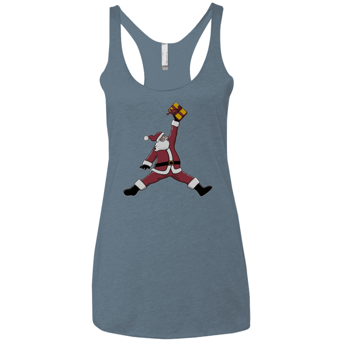 T-Shirts Indigo / X-Small Air Santa Women's Triblend Racerback Tank