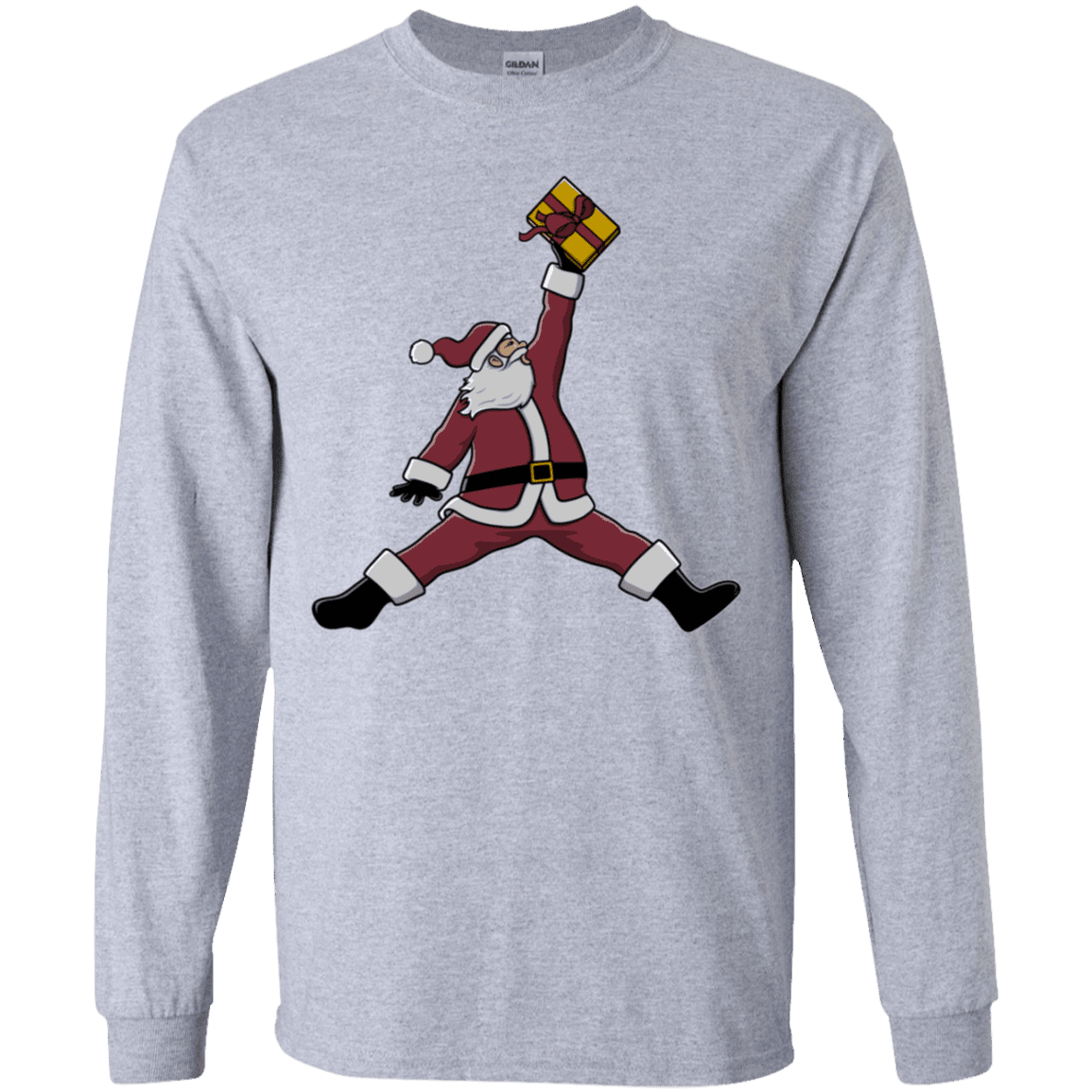 T-Shirts Sport Grey / YS Air Santa Youth Long Sleeve T-Shirt