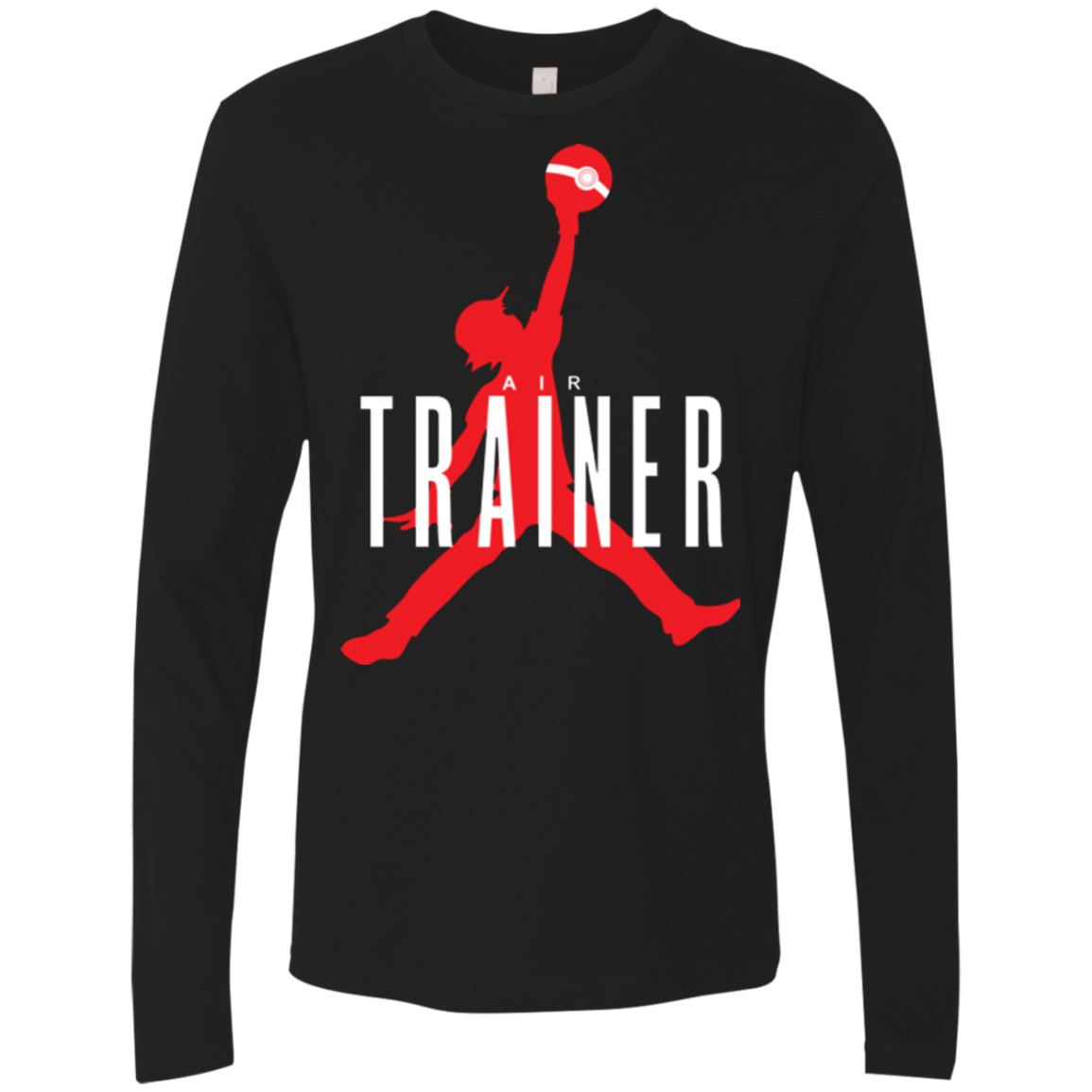 T-Shirts Black / Small Air Trainer Men's Premium Long Sleeve