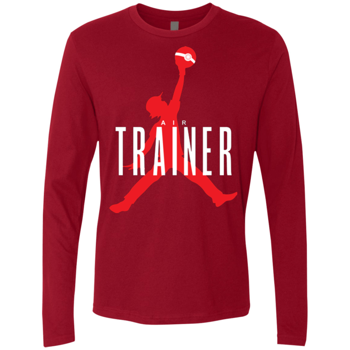 T-Shirts Cardinal / Small Air Trainer Men's Premium Long Sleeve
