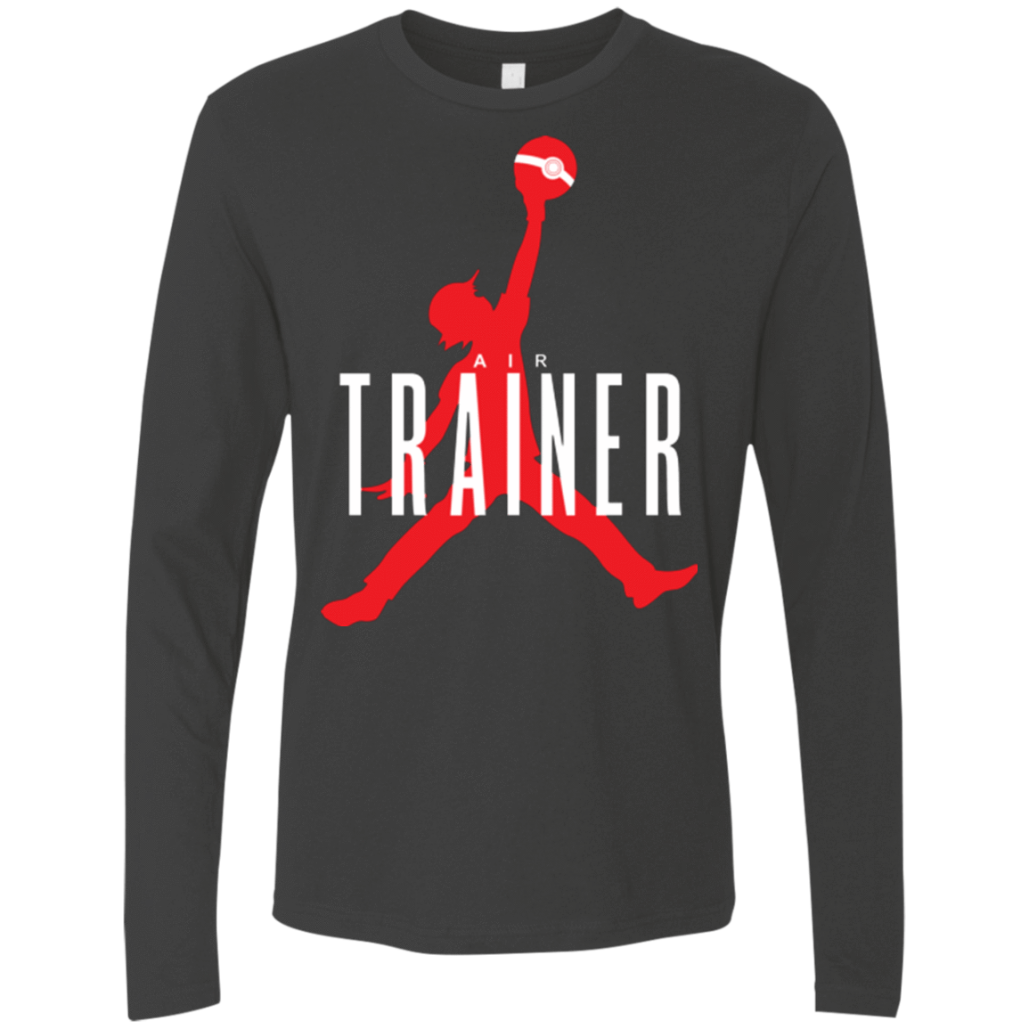 T-Shirts Heavy Metal / Small Air Trainer Men's Premium Long Sleeve